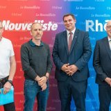 De gauche à droite : Pierre-Louis Zuber, Arnaud Zufferey, Pierre Berthod et Edy Beney.